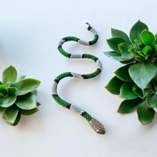 SNAKE choker or times twisted beaded bracelet