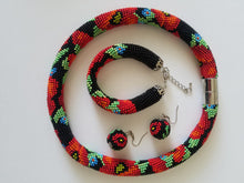 Necklace"Flowers choker" beadwork - Lora's Treasures