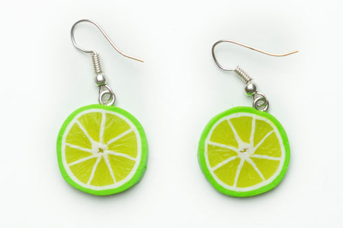 Lime Slice Earrings - Lora's Treasures