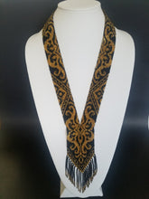 Beaded necklace "Gerdan" Black and gold - Lora's Treasures