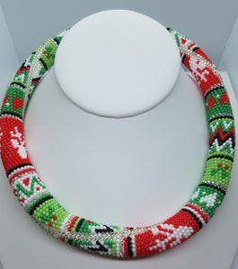 Necklace "Christmas ornaments" - Lora's Treasures