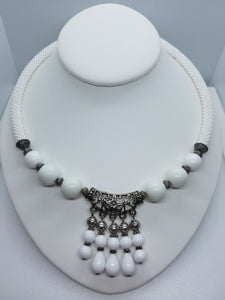 Necklace "White queen" - Lora's Treasures