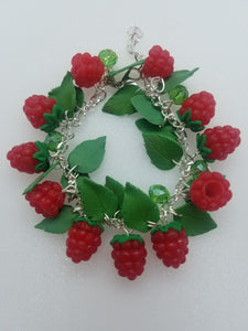 Raspberry earrings - Lora's Treasures